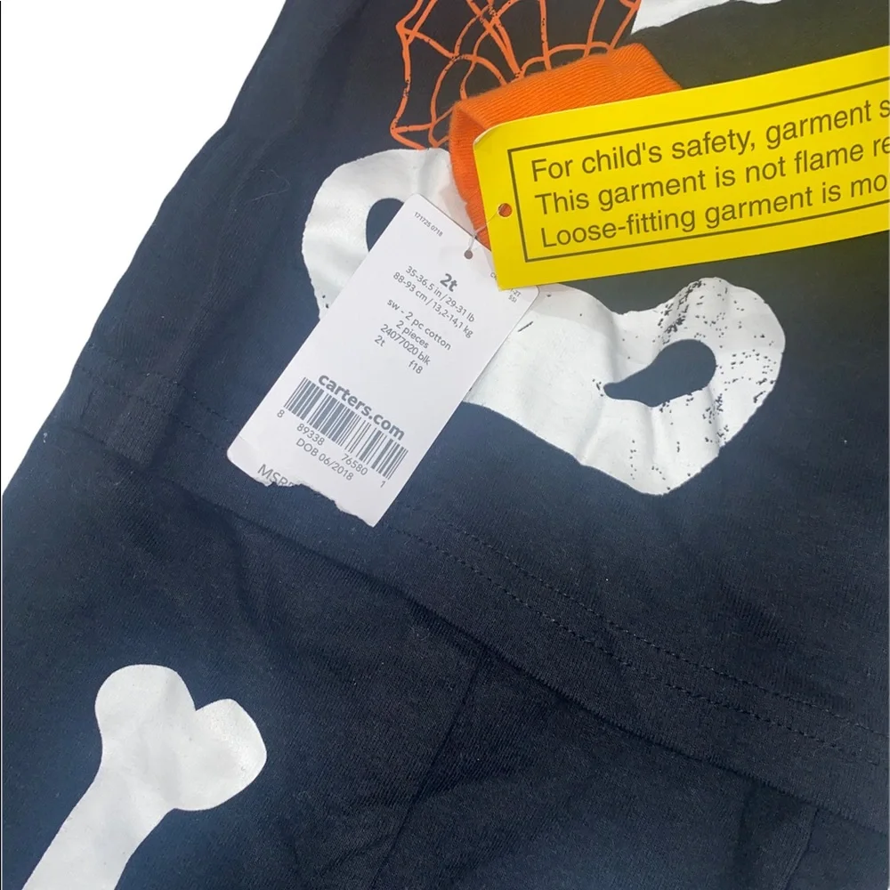 Glow in the dark Halloween pajamas